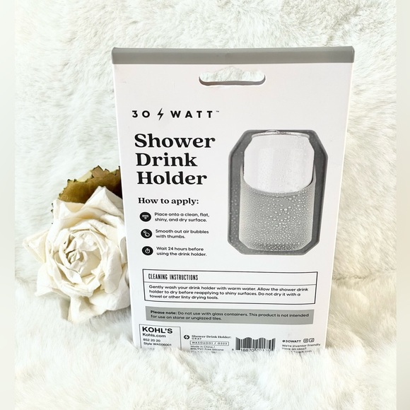 New with tag SHOWER DRINK HOLDER STAYS PUT Easy to apply GRAY #showerdrinkholder - Picture 4 of 5